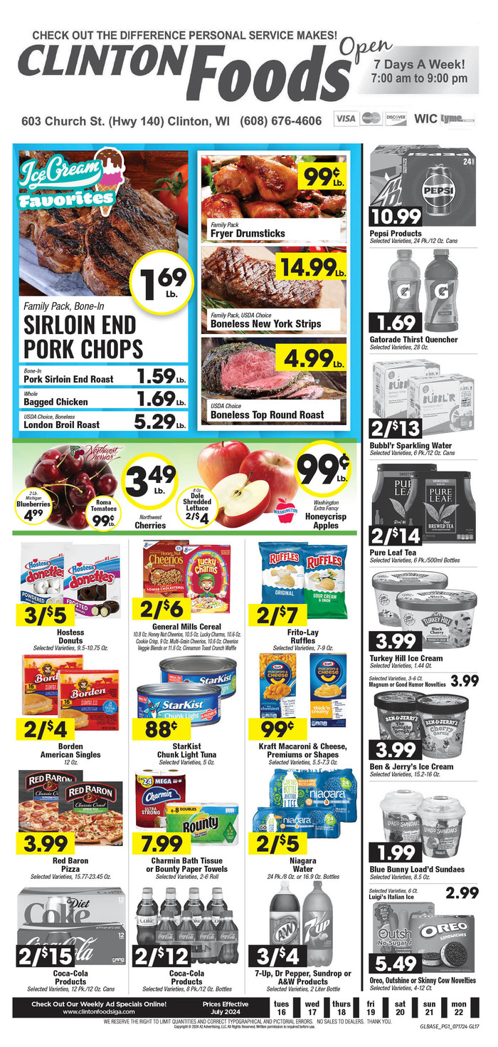 Clinton Foods IGA | Ad Specials